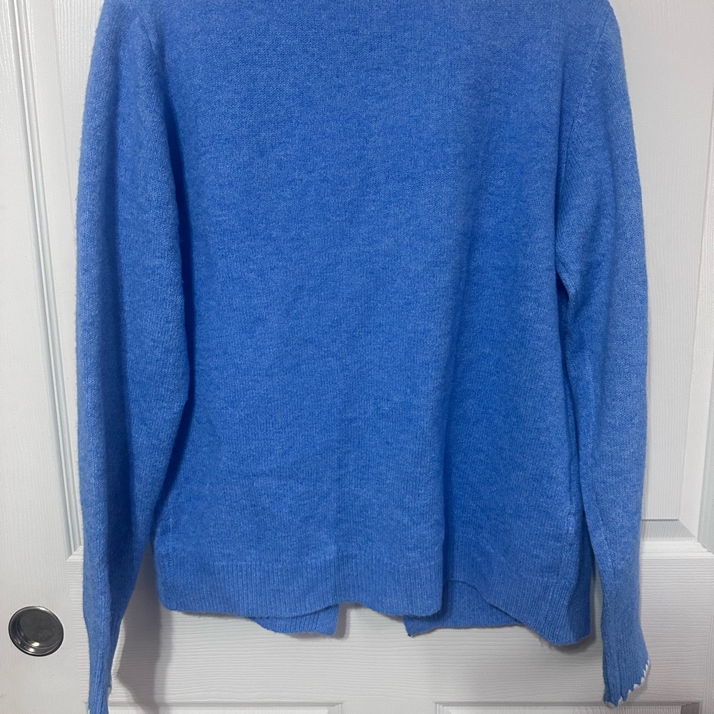 Blue Cardigan with Pocket Bows - Picture 2 of 3
